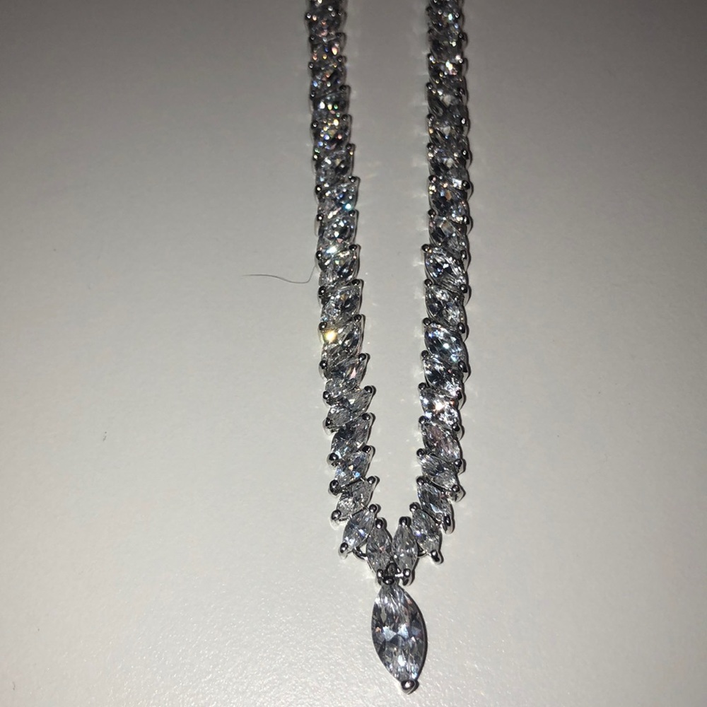 Crystal 925 bridal necklace